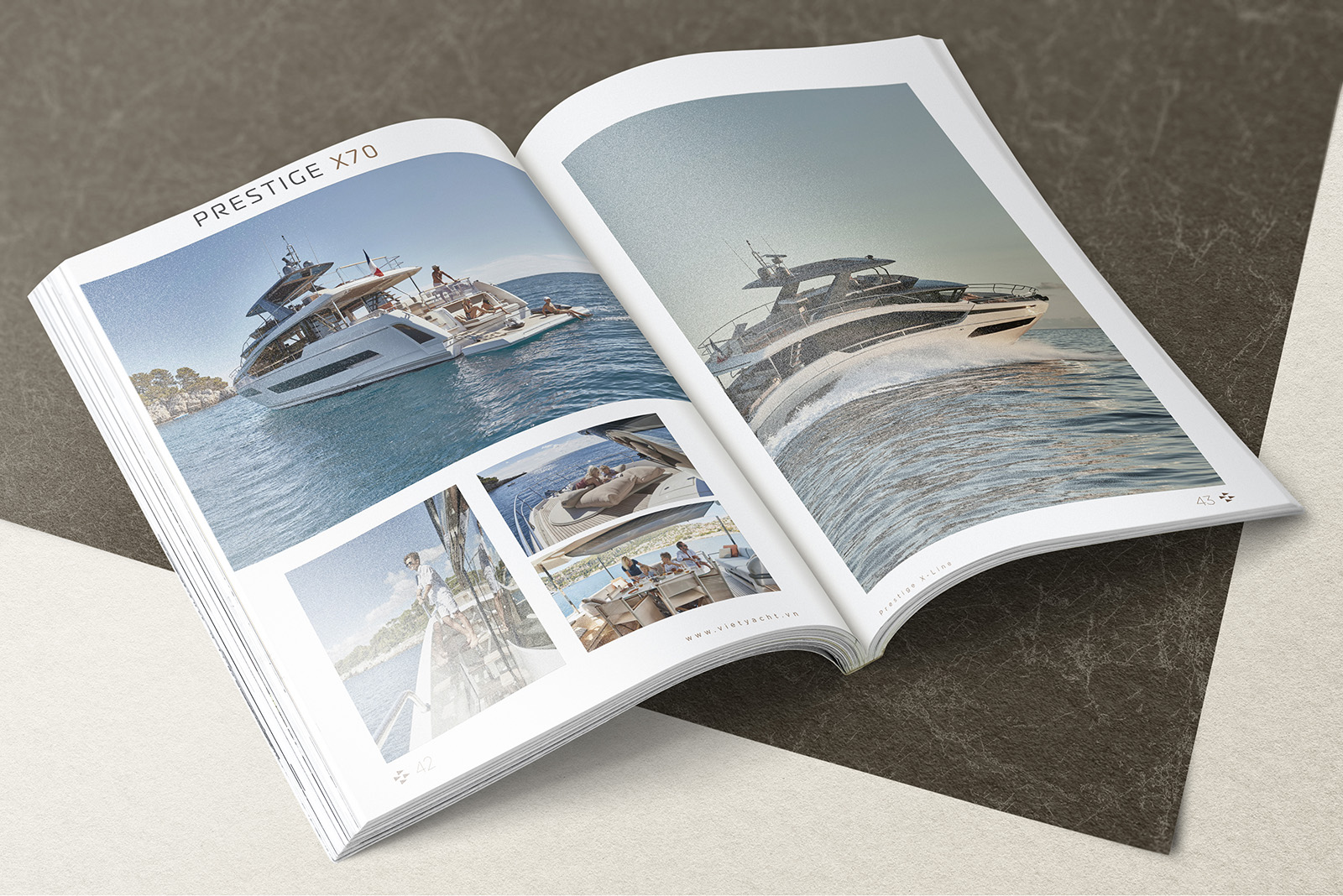 Editable magazine mockup psd advertisement